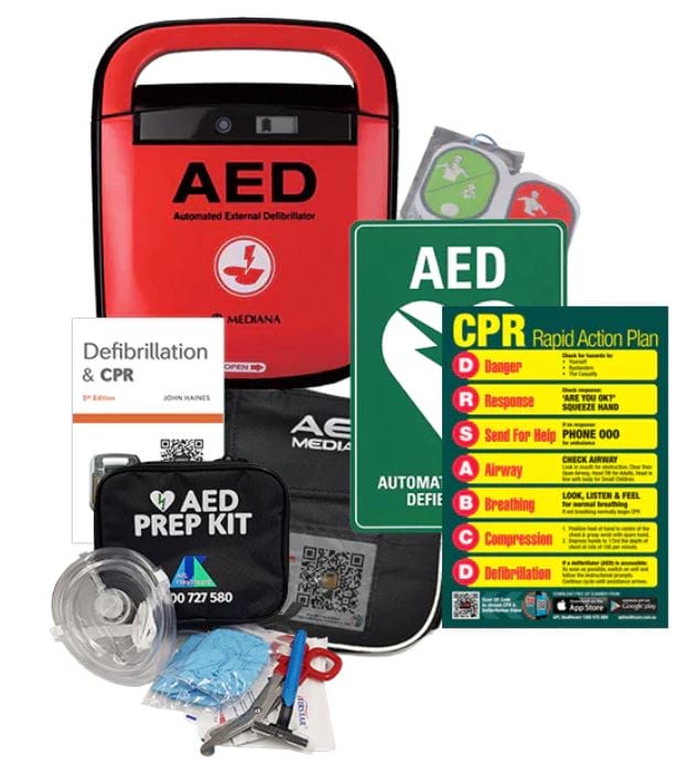 A15 HeartOn Mediana AED Defibrillator Package