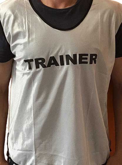 Trainer's Vest (White colour - for onfield Trainers)